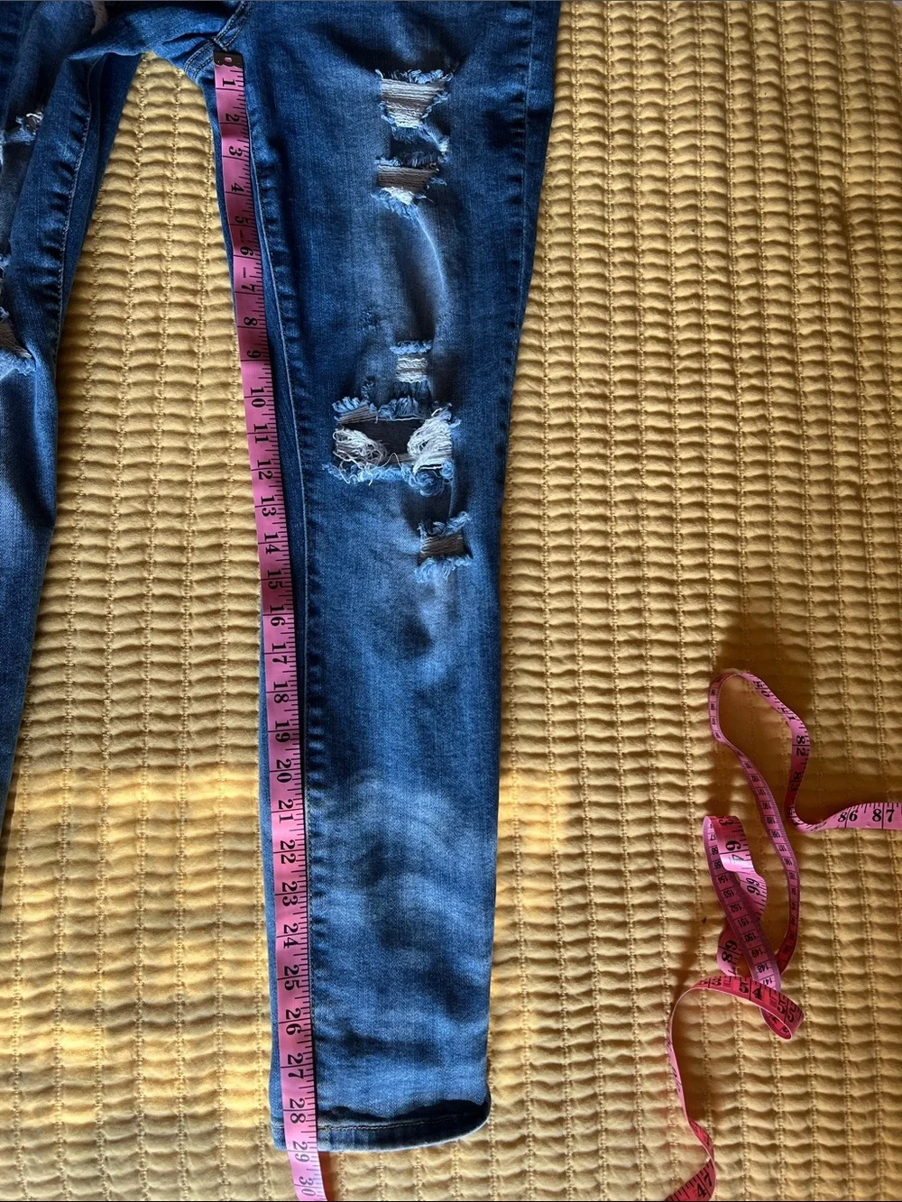 Judy Blue Distressed Medium Blue Boyfriend Jeans